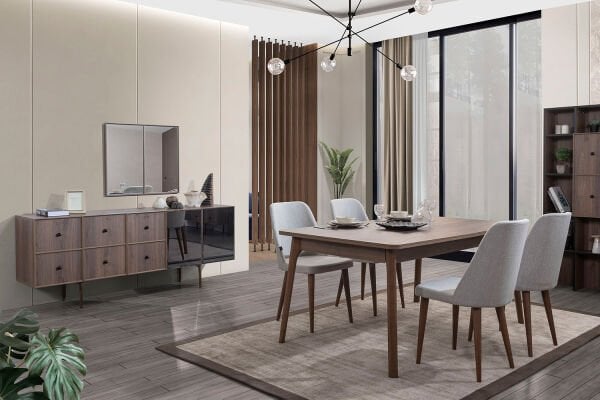 Outlet Retro Yemek Odası Takımı