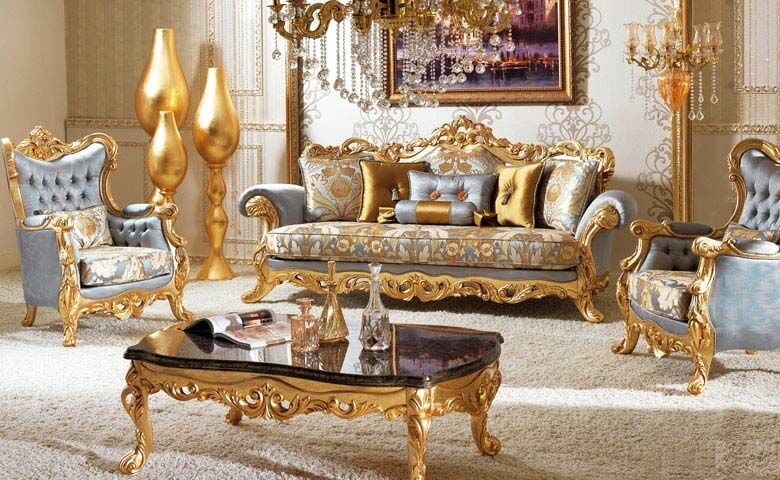 Zarafetin İncisi: Altın Varaklı Salon Takımları