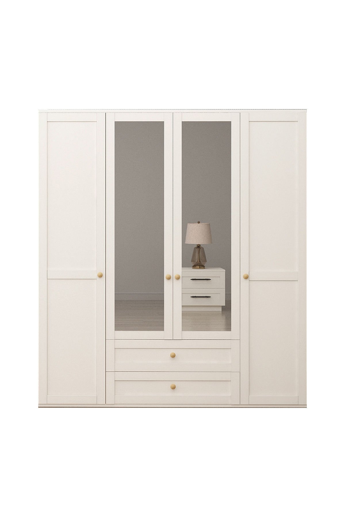 Royal 4 Kapılı Aynalı Dolap