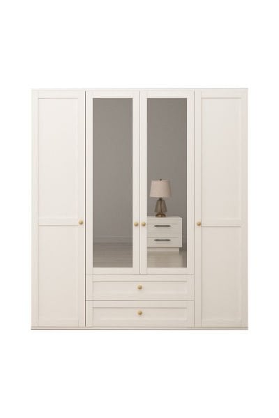 Royal 4 Kapılı Aynalı Dolap