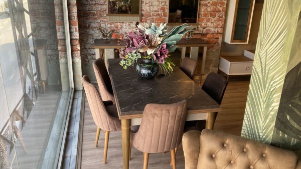 Outlet Ahşap Yemek Odası Takımı