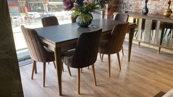 Outlet Ahşap Yemek Odası Takımı