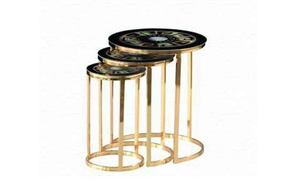 Nil Cam Zigon Sehpa Gold-Versace