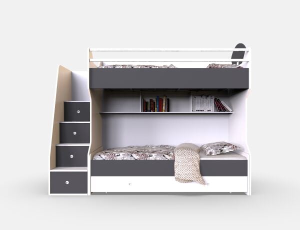 T-342 Smart Yavrulu  Ahşap Ranza