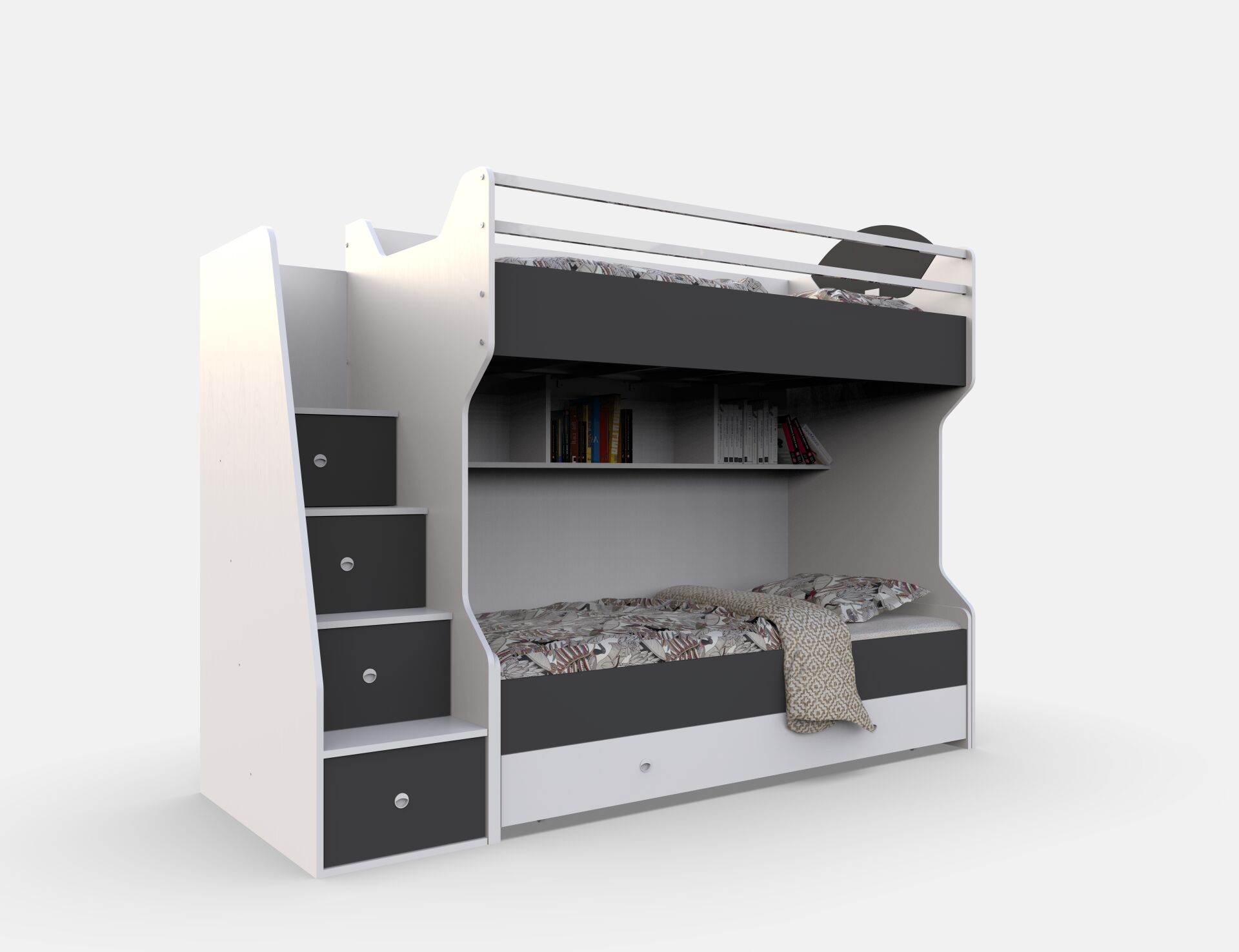 T-342 Smart Yavrulu  Ahşap Ranza