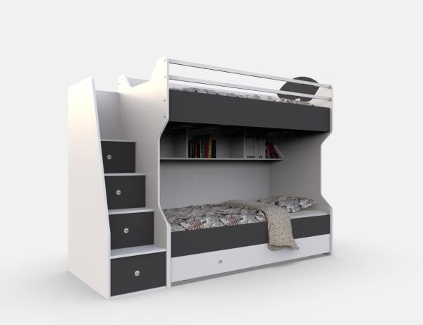 T-342 Smart Yavrulu  Ahşap Ranza