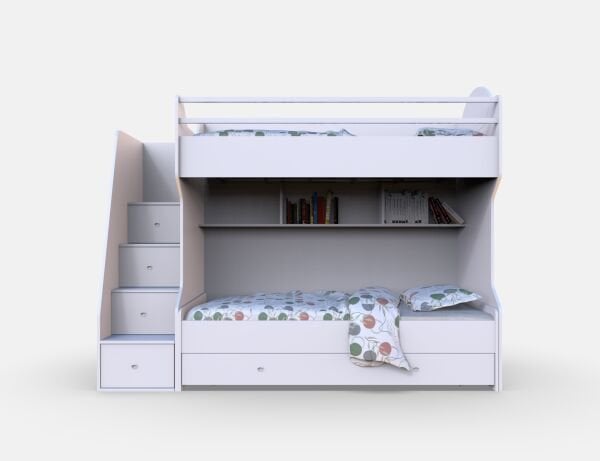 T-342 Smart Yavrulu  Ahşap Ranza