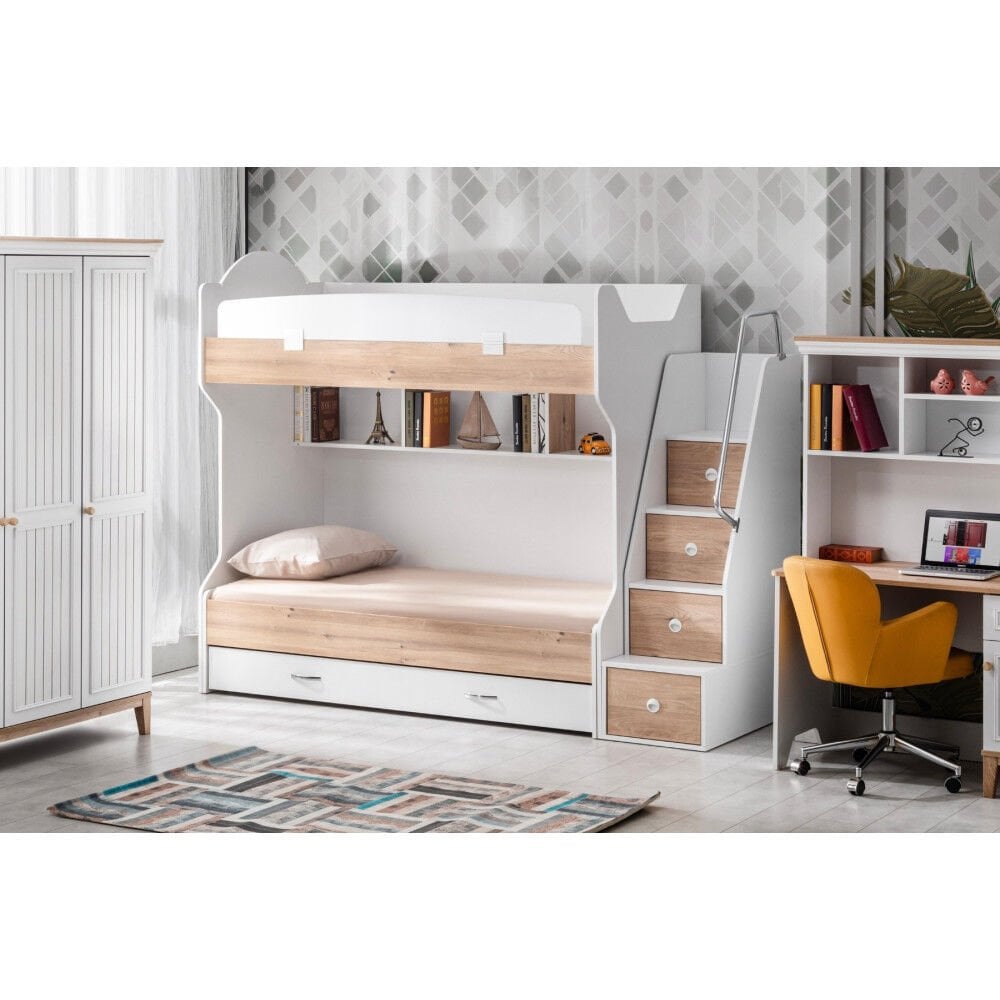 T-342 Tarz Ahşap Ranza Yavrulu ( 90X190 )