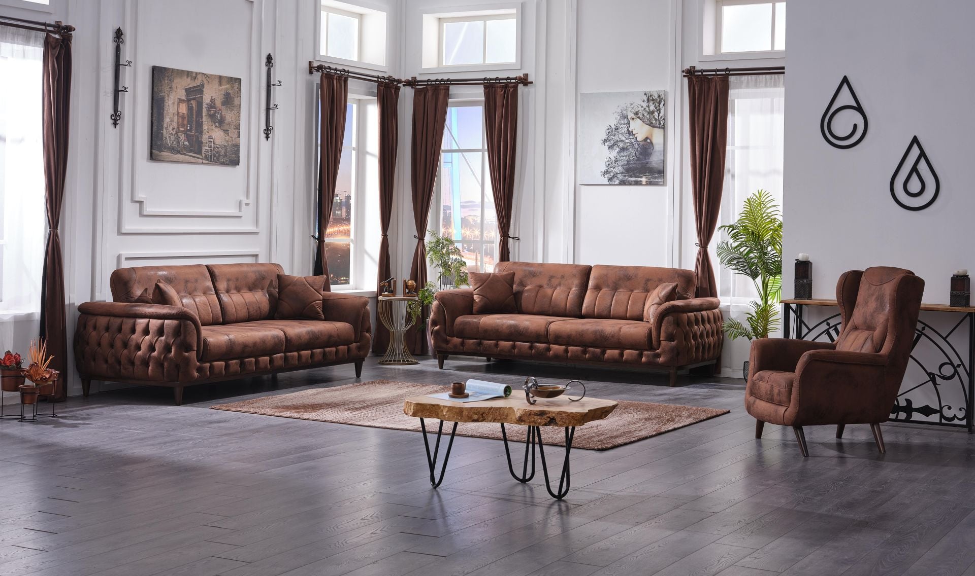 Kahverengi Lexus Koltuk Takımı