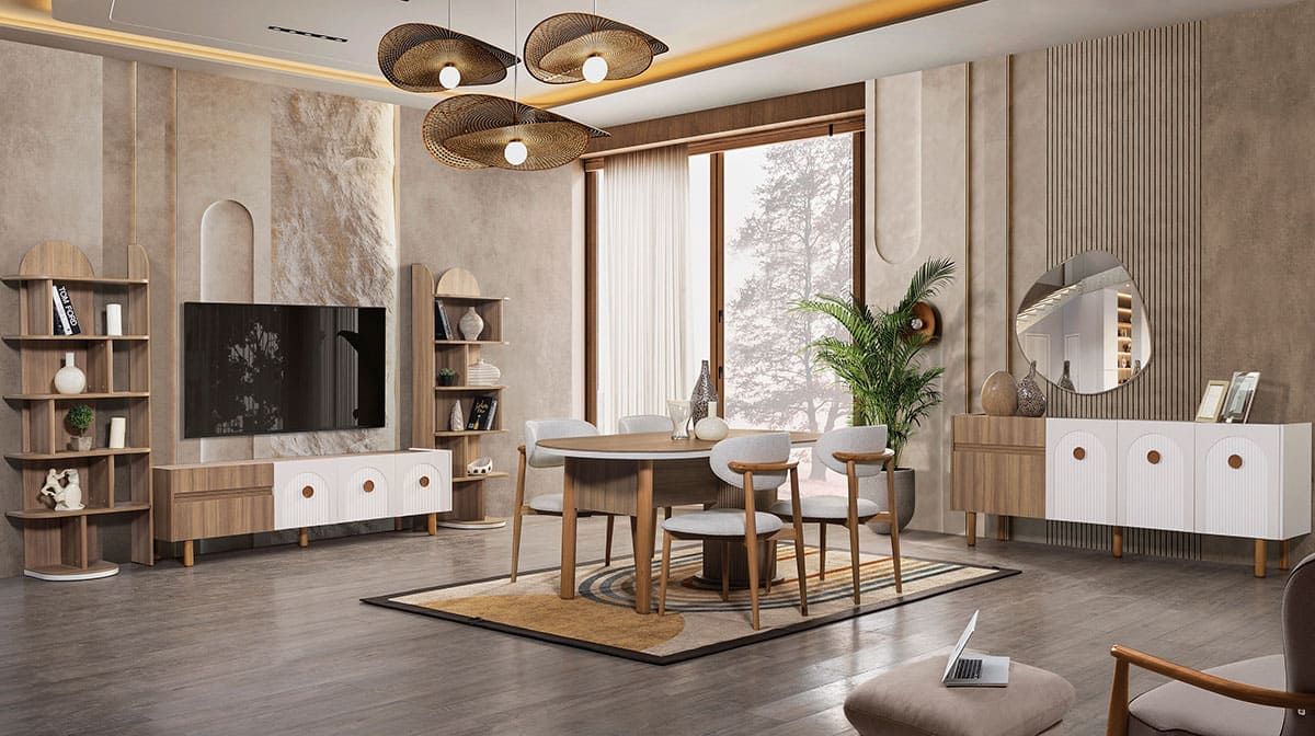 Bohem Yemek Odası Takımı