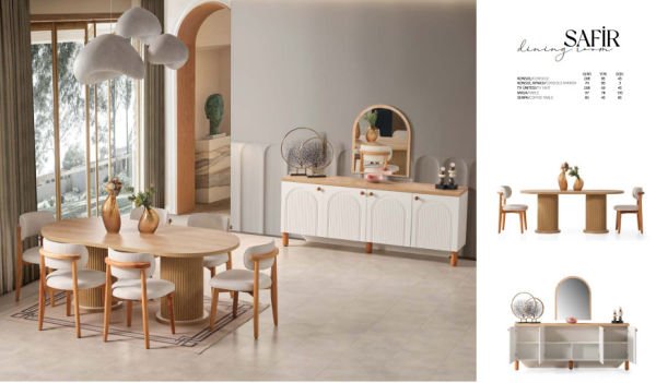Safir Modern Yemek Odası Takımı