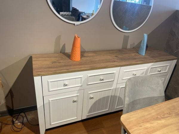 Outlet Beyaz Yemek Odası Takımı