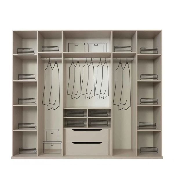 Falcon 6 Kapaklı Gardolap