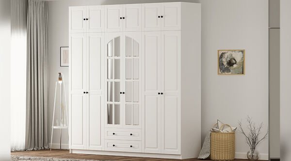 Beyza MEGA 6 Kapaklı 2 Çekmeceli Dolap