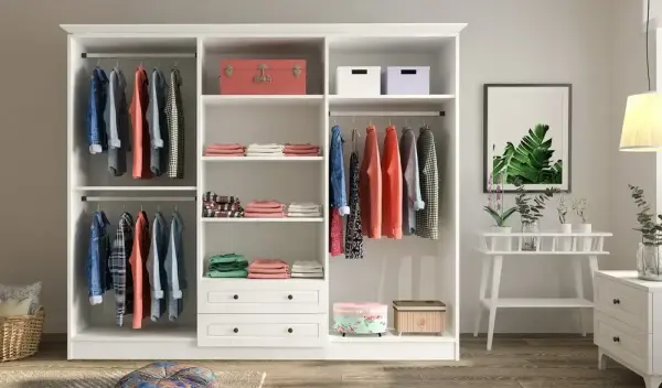 İzel 6 Kapaklı 2 çekmeceli Mega Dolap