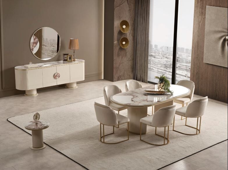 Cartier Yemek Odası - Krem