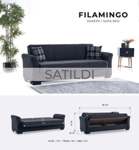 Outlet Flamingo Üçlü Koltuk