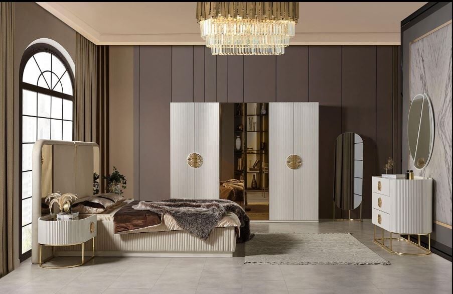 Gucci Yatak Odası Takımı- Krem