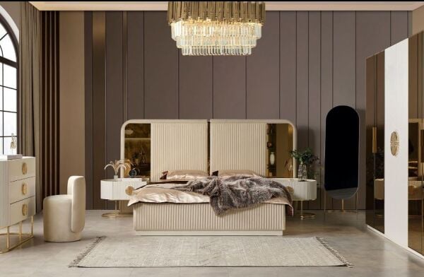 Gucci Yatak Odası Takımı- Krem