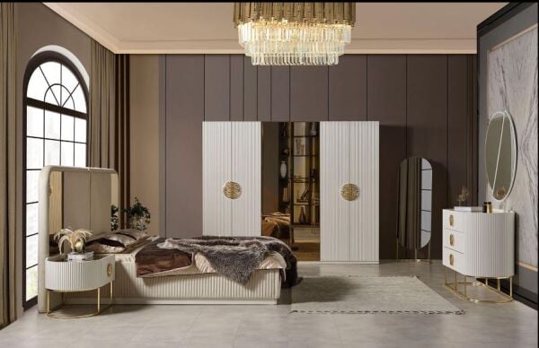 Gucci Yatak Odası Takımı- Krem