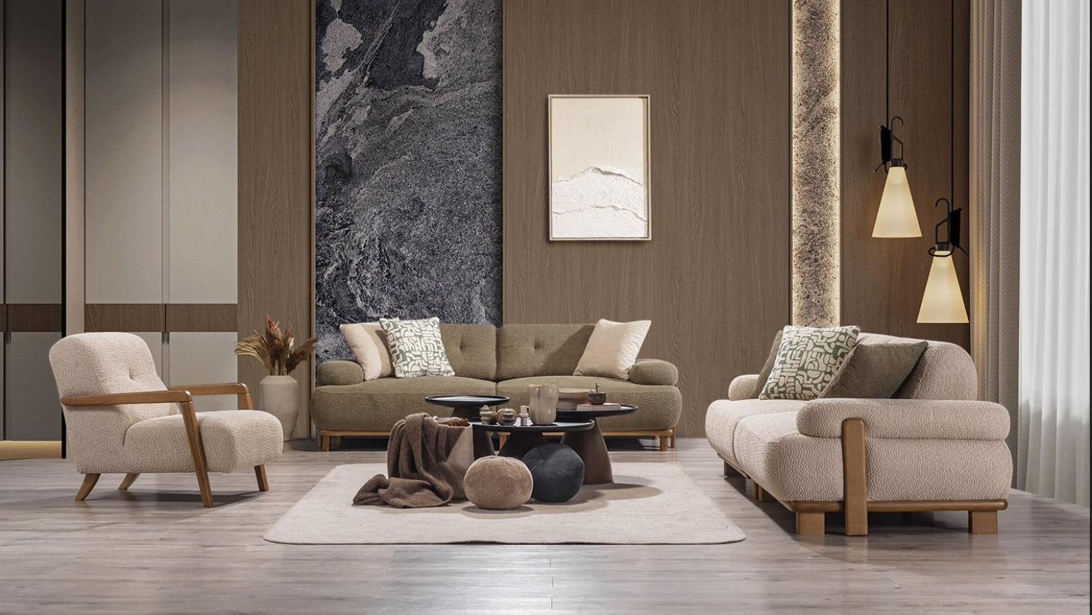 Vintage Panda Koltuk Takımı