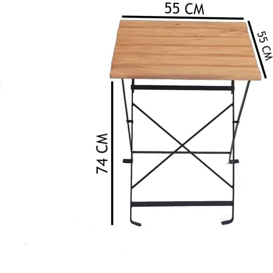 Katlanır Balkon Masa Takımı