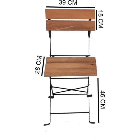 Katlanır Balkon Masa Takımı