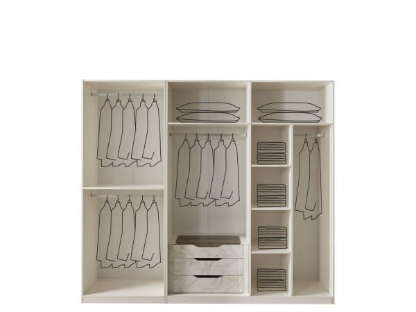 Solar 6 Kapılı Gardolap