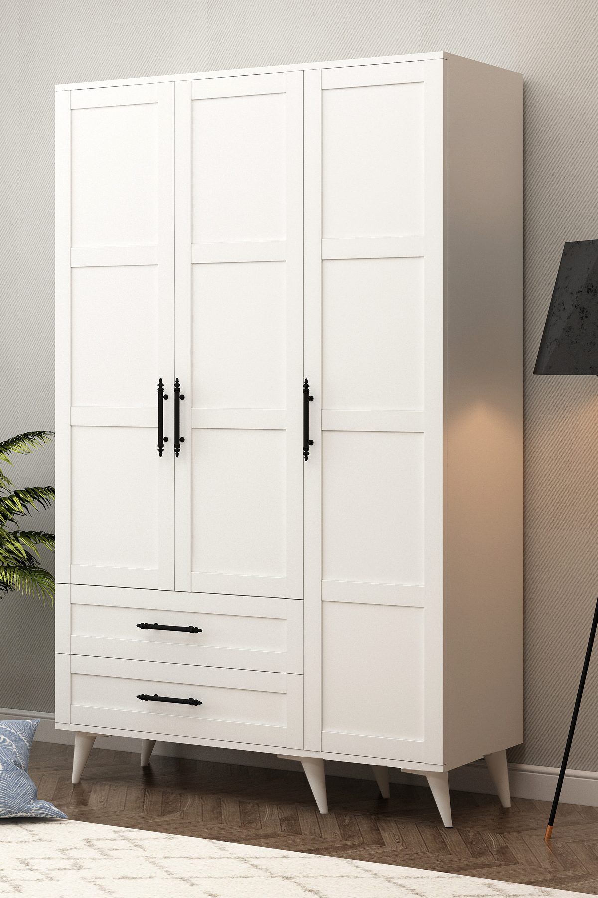 Lotus 3 Kapılı Dolap