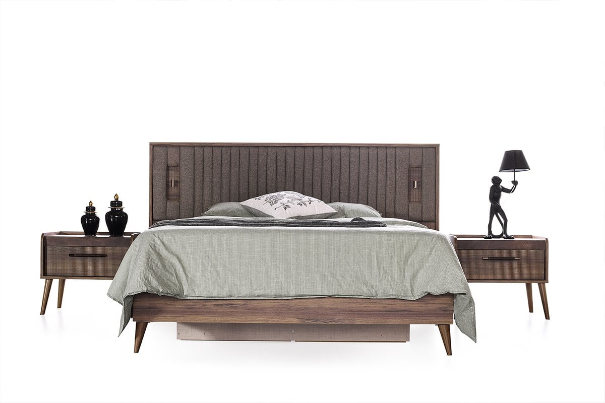 Vıntage Bazalı Karyola Başlığı