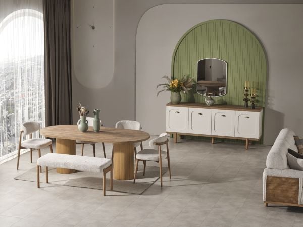 OUTLET Vintage Yemek Odası Takımı