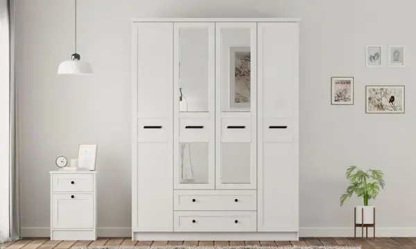 Yalın Country Mega 4 kapak 2 çekmece Gardırop