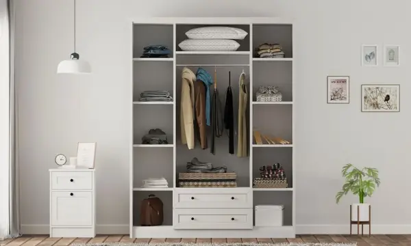 Yalın Country Mega 4 kapak 2 çekmece Gardırop