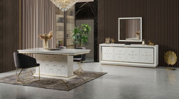 Outlet Yüsra Yemek Odası Takımı
