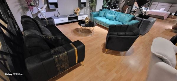 Outlet Siyah Eva Koltuk Takımı