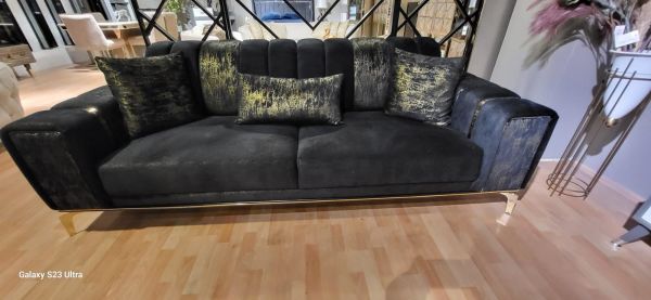 Outlet Siyah Eva Koltuk Takımı