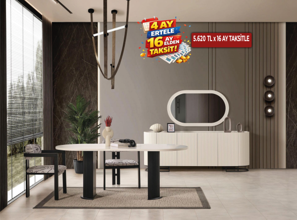 Bambu Yemek Odası Takımı