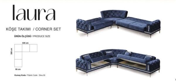 Laura Köşe Koltuk Takımı