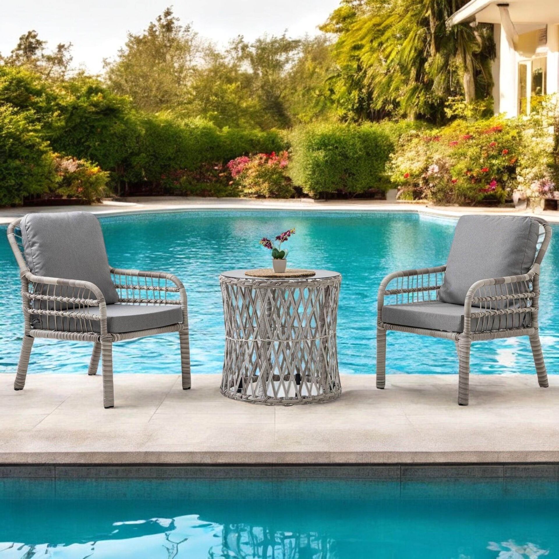 Pisa Tekli Balkon Mobilyası