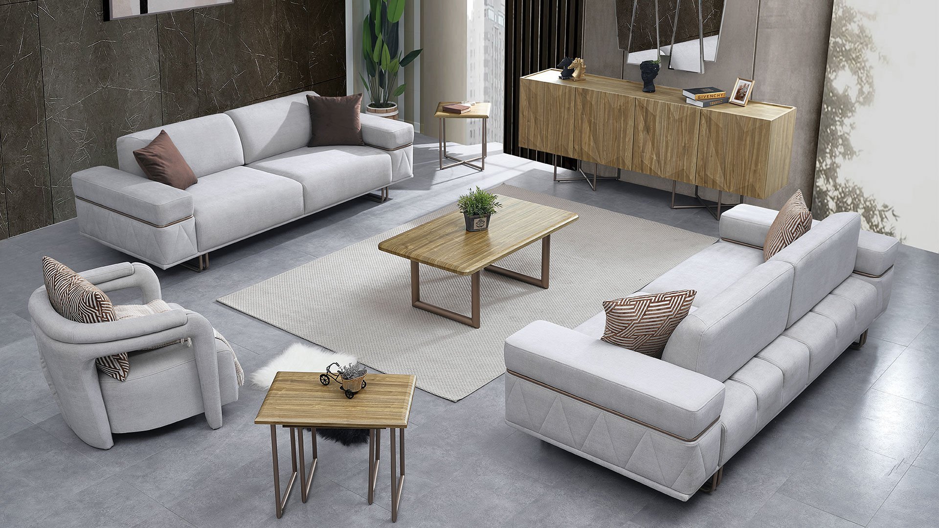 Outlet Oslo Modern Koltuk Takımı