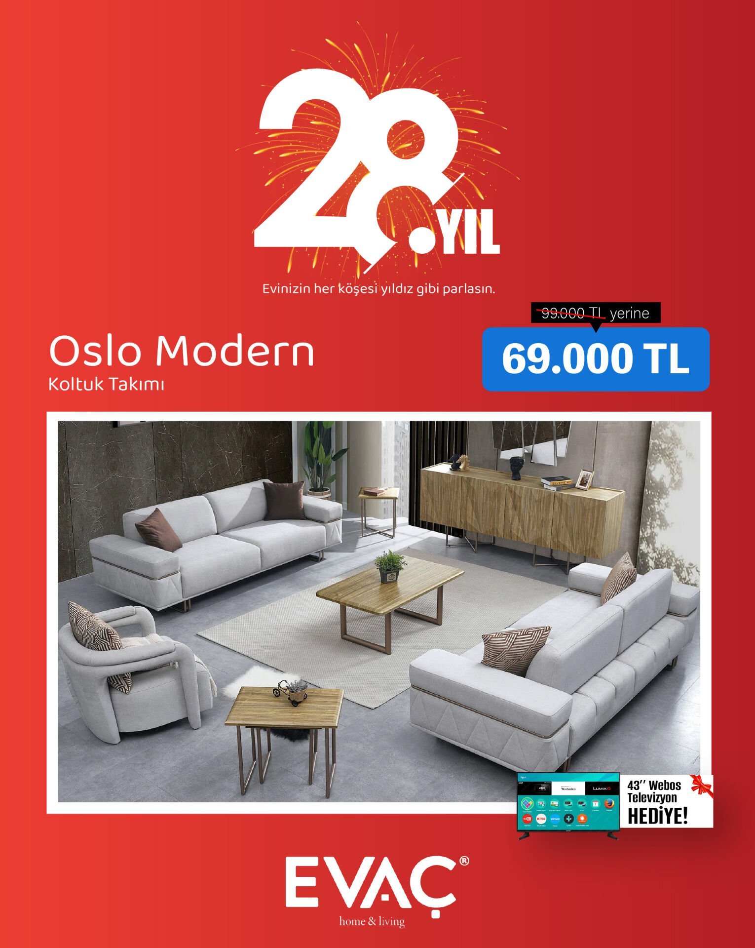 Oslo Modern Koltuk Takımı
