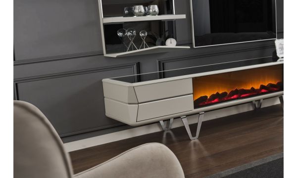 Velar Şömineli Tv Ünitesi