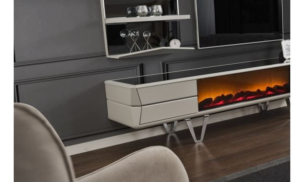 Velar Şömineli Tv Ünitesi