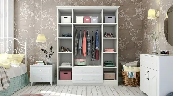 Damla Avangart 4 Kapak 2 Çekmece Gardırop