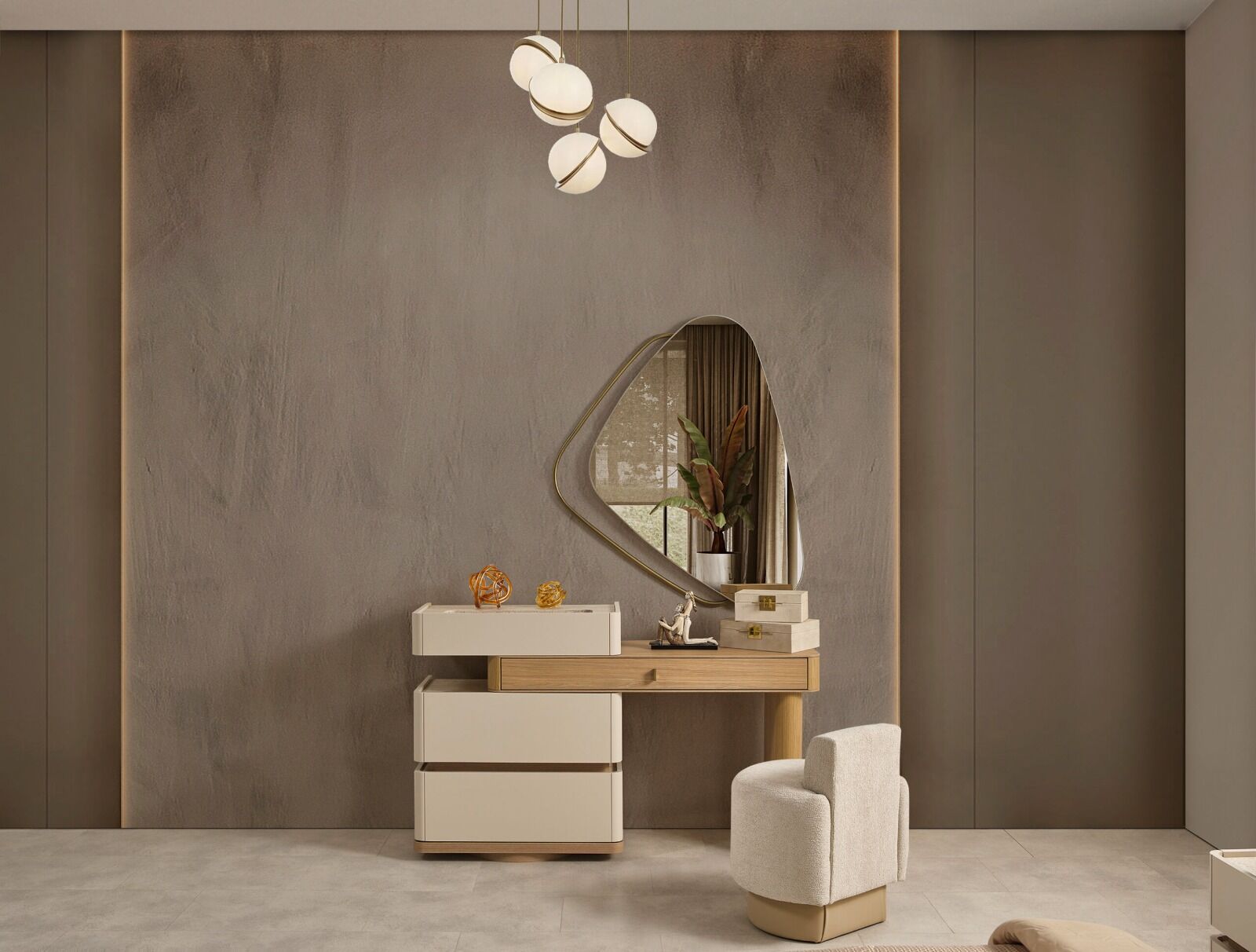 Lotus Şifonyer ve Ayna