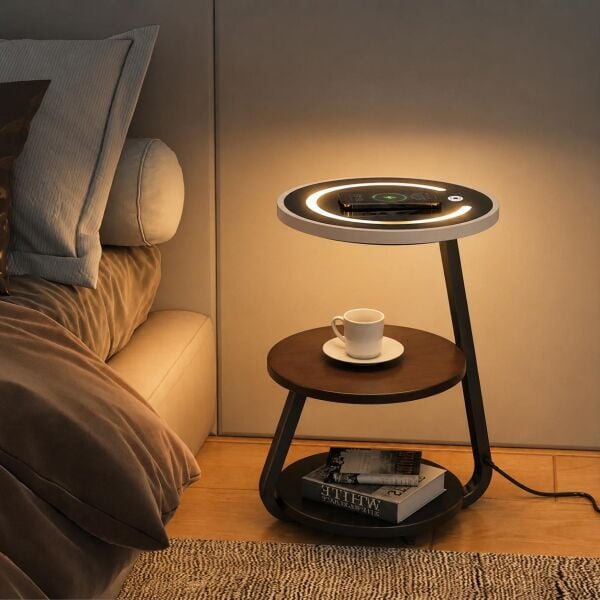 Led Işıklı Akıllı Sehpa