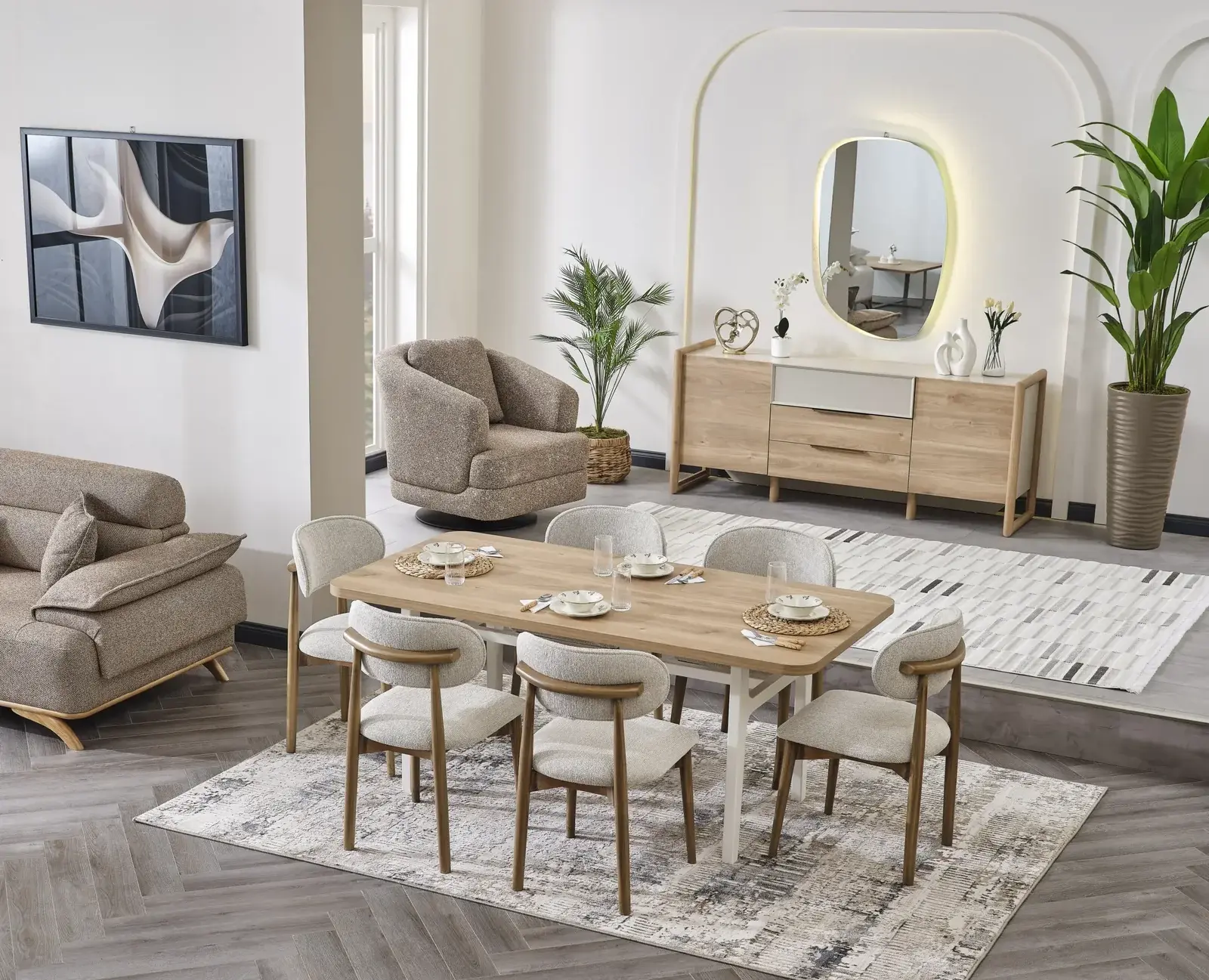 Amsterdam Yemek Odası Takımı