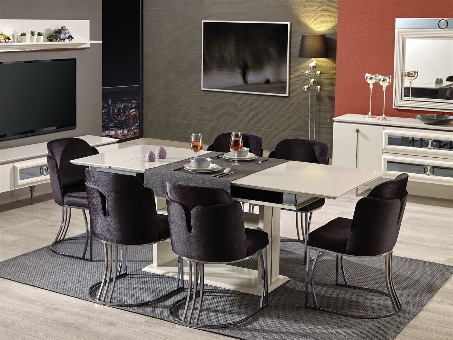 Outlet Oscar Yemek Odası Takımı