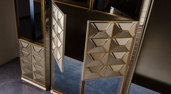 Prada Şömineli Tv Ünitesi