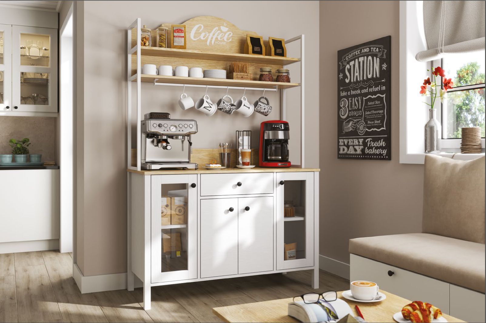 HELEN 20075 KAHVE KÖŞESİ DOLABI